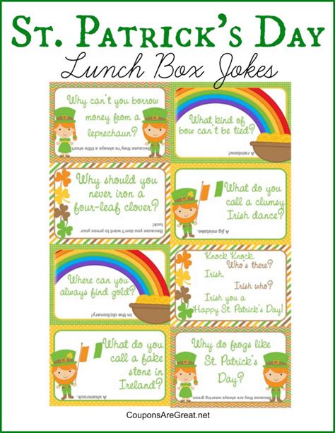 Printable St. Patricks Jokes for Kids