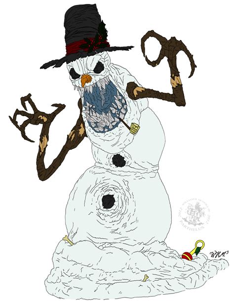 Frosty the Snowman (flat color) by Parthelus on DeviantArt