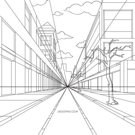 Street Perspective Drawing