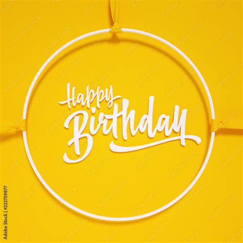 717 Happy Birthday Yellow Background Picture - MyWeb