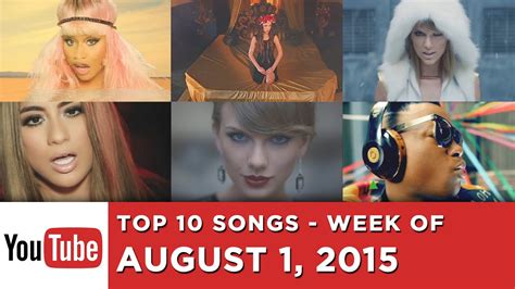 Top 10 Most Popular Songs - Week Of August 1, 2015 (YouTube) - YouTube