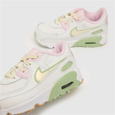 Kids Girls Toddler White & Pink Nike Air Max 90 Ltr Se Trainers | schuh