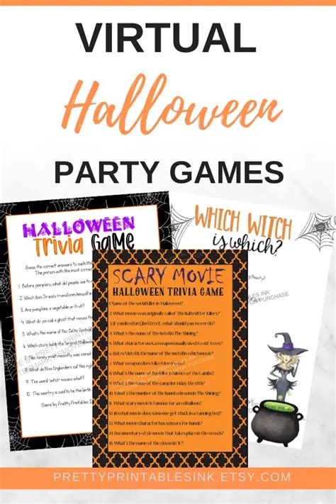 Virtual Halloween Party Ideas | Pretty Printables Ink