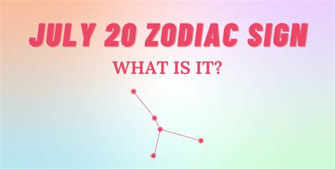 July 20 Zodiac Sign Explained | So Syncd