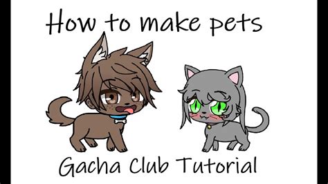 How to make pets in Gacha Club Tutorial - YouTube