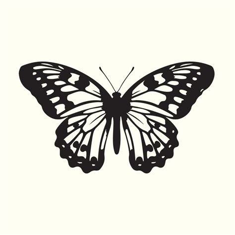 Monarch butterfly silhouette vector illustration background 26343940 ...