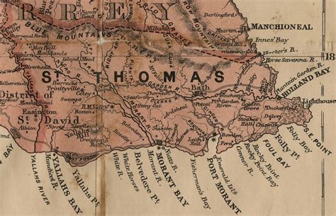 St. Thomas | Map of Jamaica, 1895. Taken from the Island of … | Flickr