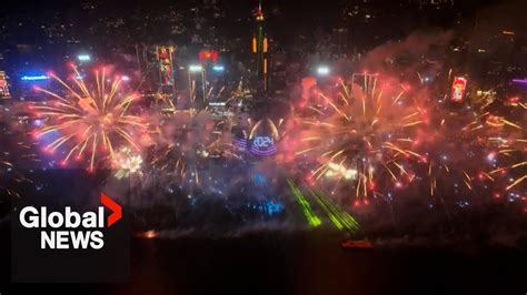 New Year's 2024: Hong Kong shows off biggest fireworks display to date ...