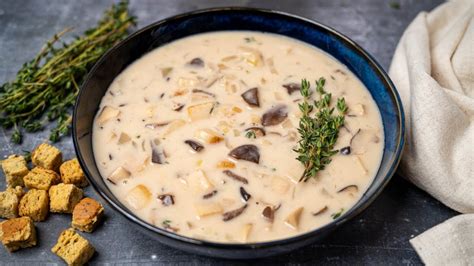 Creamy Oyster Mushroom Soup (VEGAN) - YouTube