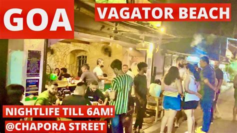 Vagator Beach Pe Adventure & Crazy all Night Party Street of Goa ...