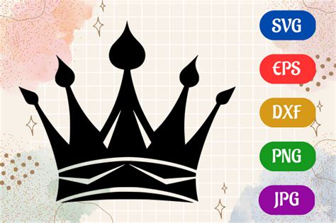 Crown | Silhouette SVG EPS DXF Vector Graphic by Creative Oasis ...