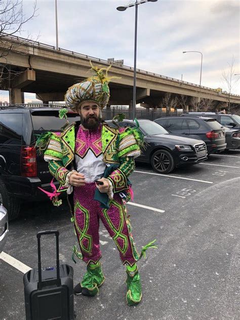 Jason Kelce dressed as a Philadelphia Mummer - #EaglesParade ...