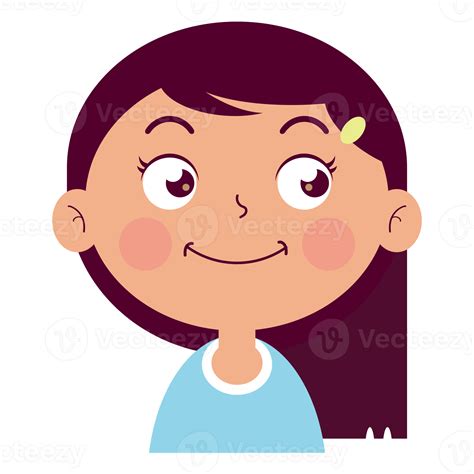 girl doubt face cartoon cute 14604139 PNG