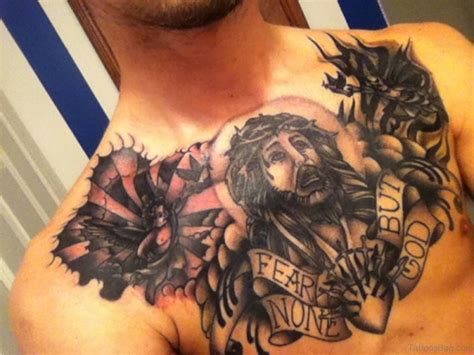 70 Mind Blowing Jesus Tattoos For Chest - Tattoo Designs – TattoosBag.com