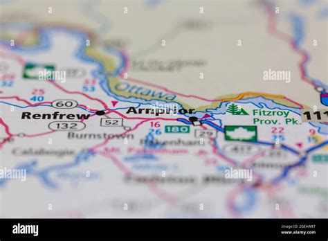 Arnprior map hi-res stock photography and images - Alamy