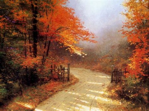 famous autumn paintings - Google Search | Thomas kinkade art, Landscape ...