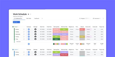 Create A Customizable Weekly Schedule Template