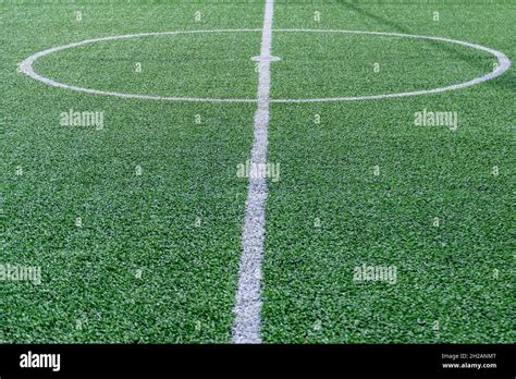 Artificial turf football field Stock Photo - Alamy