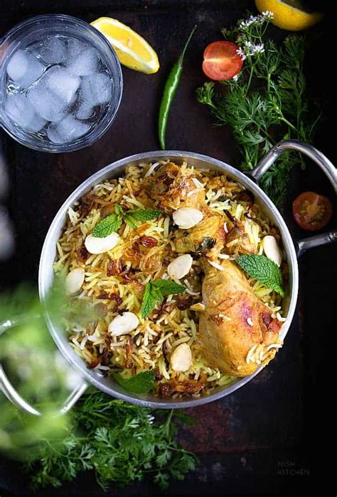 Hyderabadi Chicken Biryani - NISH KITCHEN