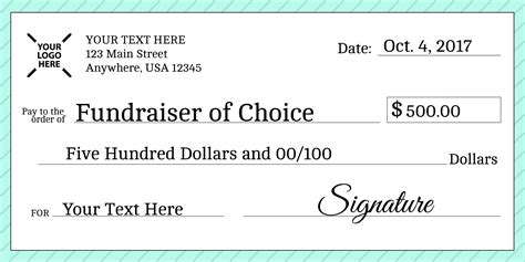 Large Blank Cheque Template | Giant check, Blank check, Words