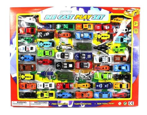 Metro Ultimate Collection 50 Piece Mini Toy Diecast Vehicle Play Set ...