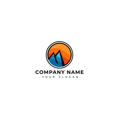 Premium Vector | Colorful mountain logo vector design template