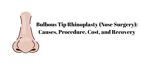 Bulbous Tip Rhinoplasty (Nose Surgery): Causes, Procedure, Cost, and ...