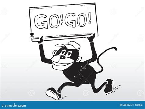 Cartoon Go Go Sign Royalty Free Stock Photo - Image: 6684075