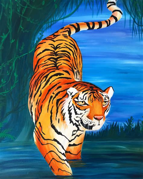 Tiger Painting - Etsy | Tiger painting, Tiger art, Tiger painting acrylic