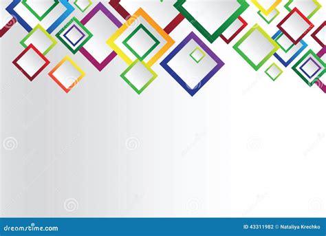 Colorful Square Blank Background Stock Vector - Illustration of frame ...