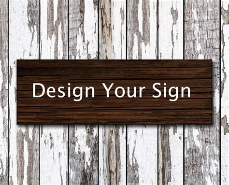 Custom Wood Sign Customizable Sign Design Your Own Sign | Etsy | Custom ...