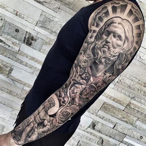 80 Tatuagens Religiosas Incríveis (melhores fotos!) | Tatuagem de jesus ...