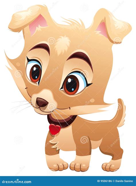 Funny Baby Dog stock vector. Illustration of cartoon, expression - 9506186