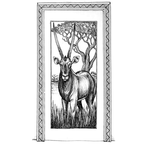 Oryx & Ghaf Tree Door | Cape Reed International