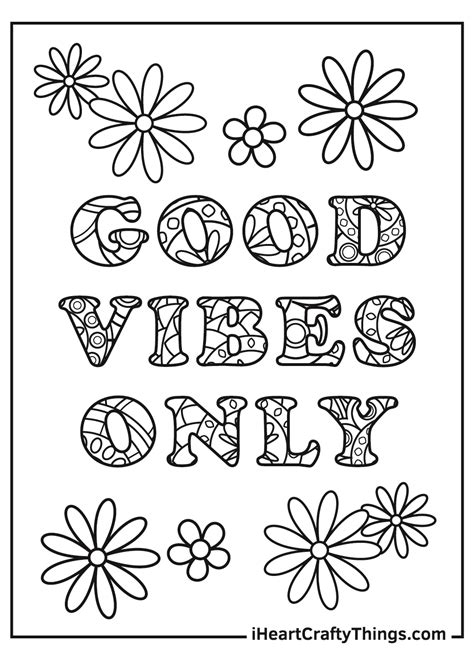 Stress Relief Printable Coloring Pages