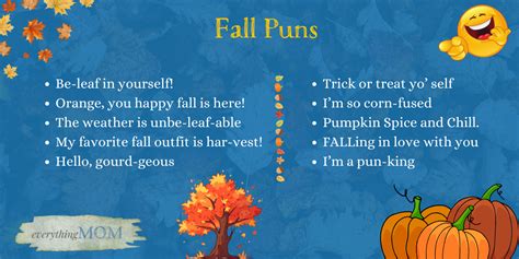 100+ Perfect Fall Jokes to Make Your Kids Smile - EverythingMom