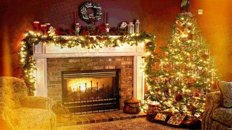 Christmas Fireplace Wallpapers - Wallpaper Cave