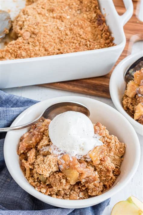 Easy Apple Crumble Recipe - Shugary Sweets