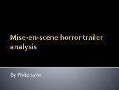 Mise en-scene horror trailer analysis