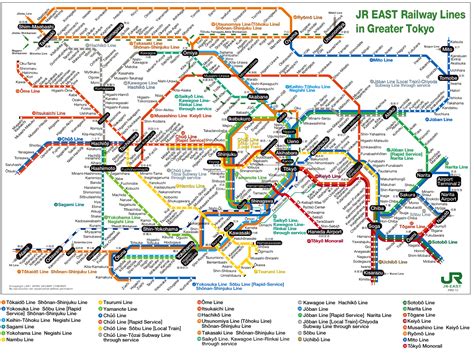 Japan Railways Train and Subway Maps | Nihone