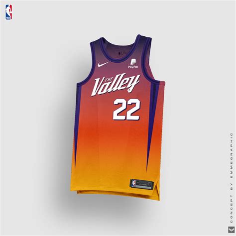 PHOENIX SUNS VALLEY WHITE BOOKER HG JERSEY FULL SUBLIMATION ...