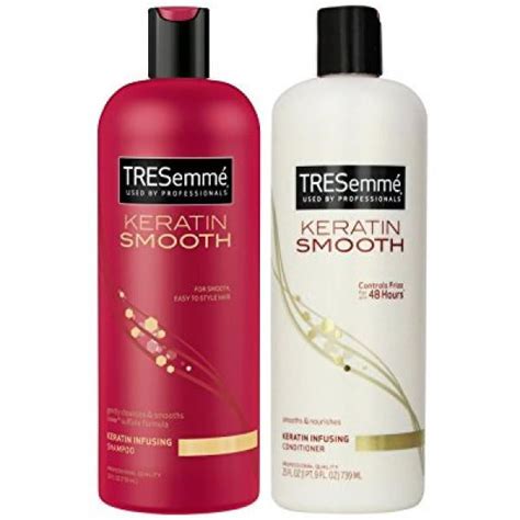 Tresemme Keratin Smooth Infusing Shampoo And Conditioner, 25 Ounce ...