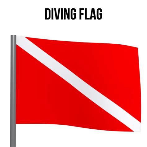 Diving buoy - Alpha flag - Diver-down flag