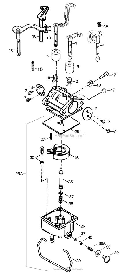 Tecumseh TEC-640065A Parts Diagram for Carburetor