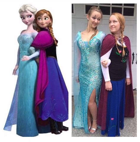 Ana and Elsa frozen! | Frozen costume diy, Frozen costume, Anna ...