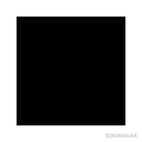 Black Square Clip Art Free PNG Image｜Illustoon