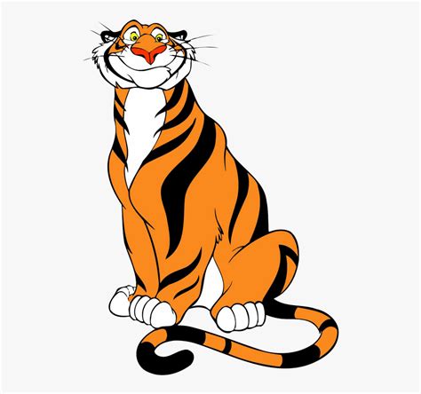 Tiger Clipart Smiling - Rajah Aladdin is a free transparent background ...