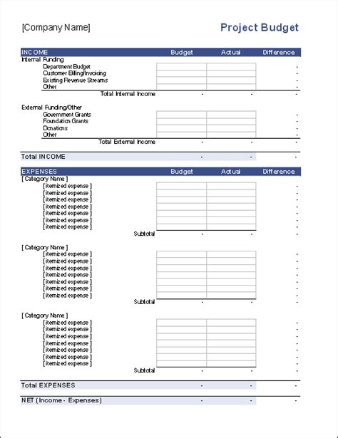 17+ It Project Budget Template | DocTemplates