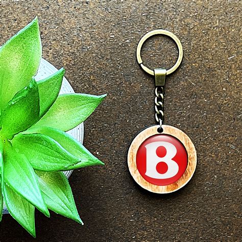 Bentley Keychain Handmade Wood Red White | Keychains | Accessories | X ...