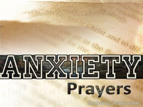 Prayers for Anxiety